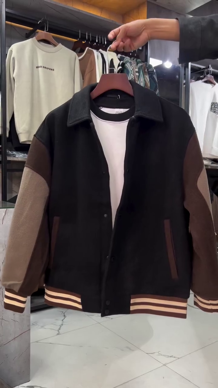 Classic Two Tone Varsity Jacket