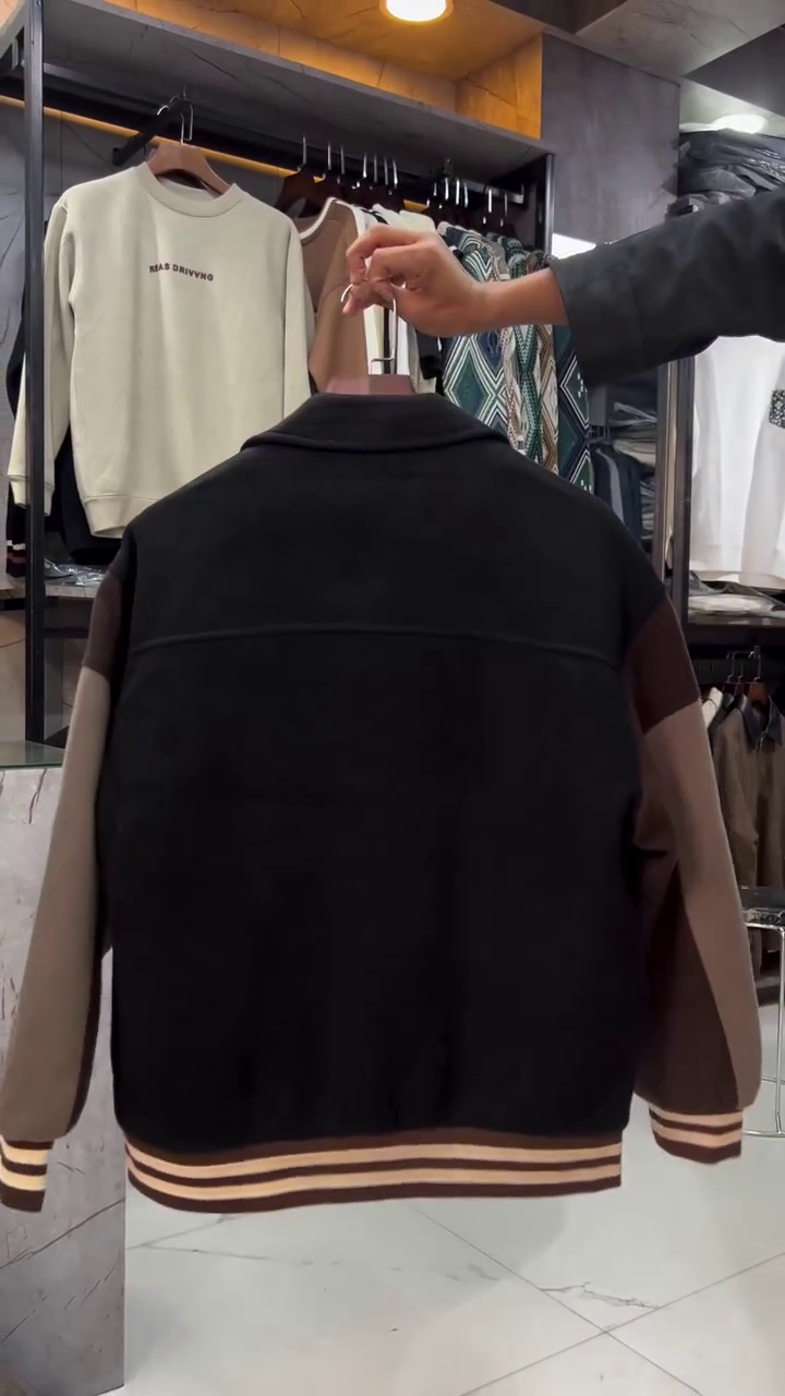 Classic Two Tone Varsity Jacket - Image 2