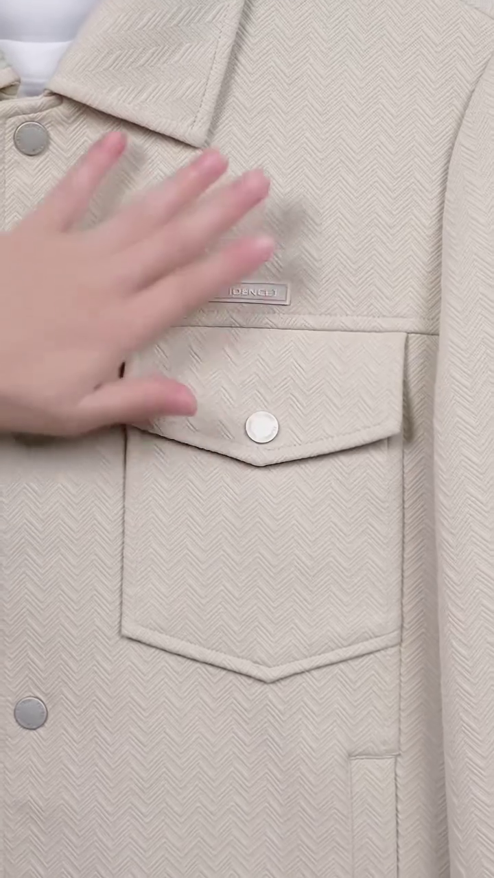 Men's Structured Shirt Jacket with Flap Pockets - Image 6