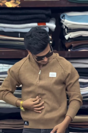 Premium Stretchable Men’s Full Sleeve Knitted T-Shirt