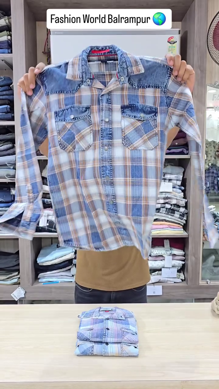 Men’s Stylish Checked Shirt - Image 2