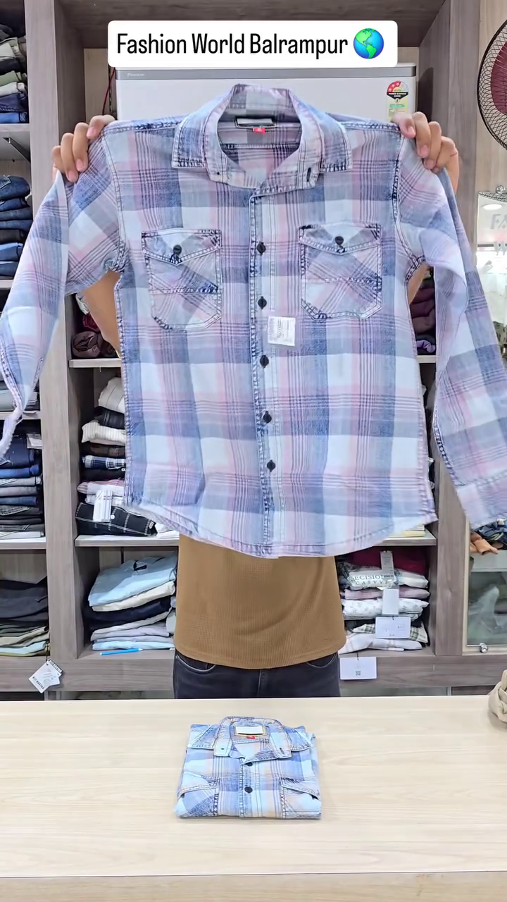 Men’s Stylish Checked Shirt - Image 3
