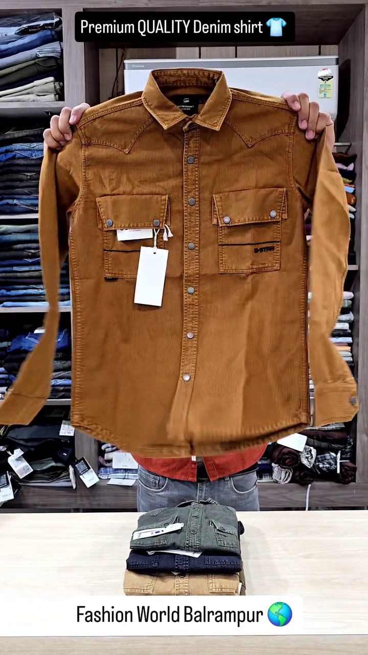 Smart Street Style Fashion Wear Men’s Classic Denim Shirt
