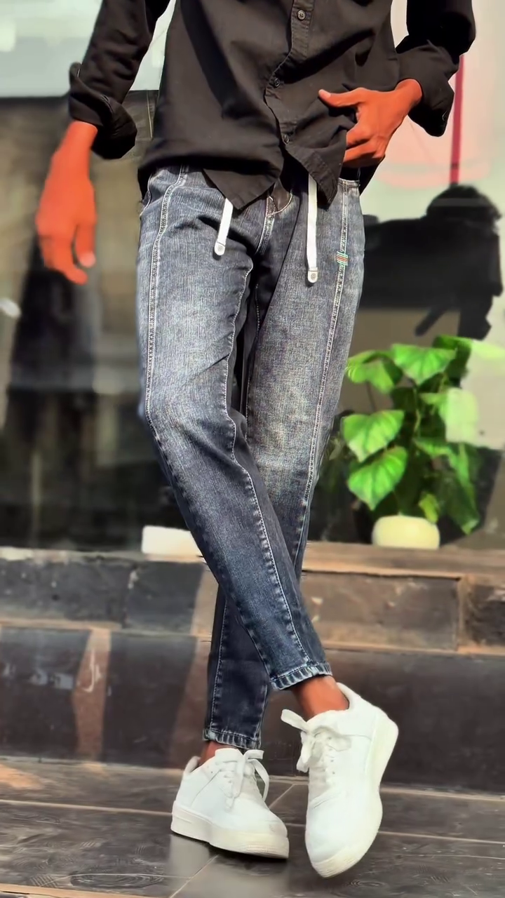 Men’s Skinny Stretchable Pants with Pockets - Image 2