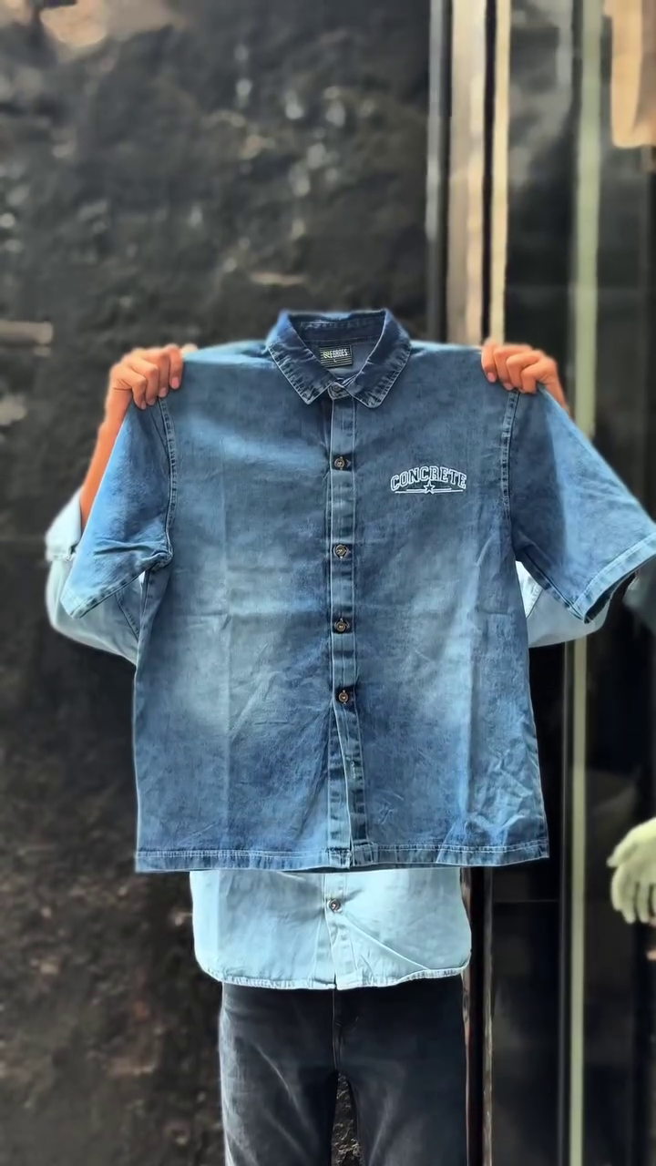 Men’s Half Sleeve Denim Shirts - Image 8