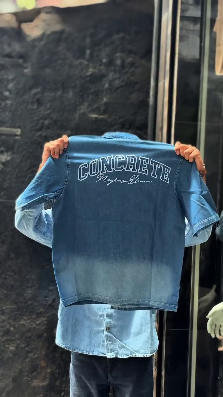 Men’s Half Sleeve Denim Shirts - Image 2