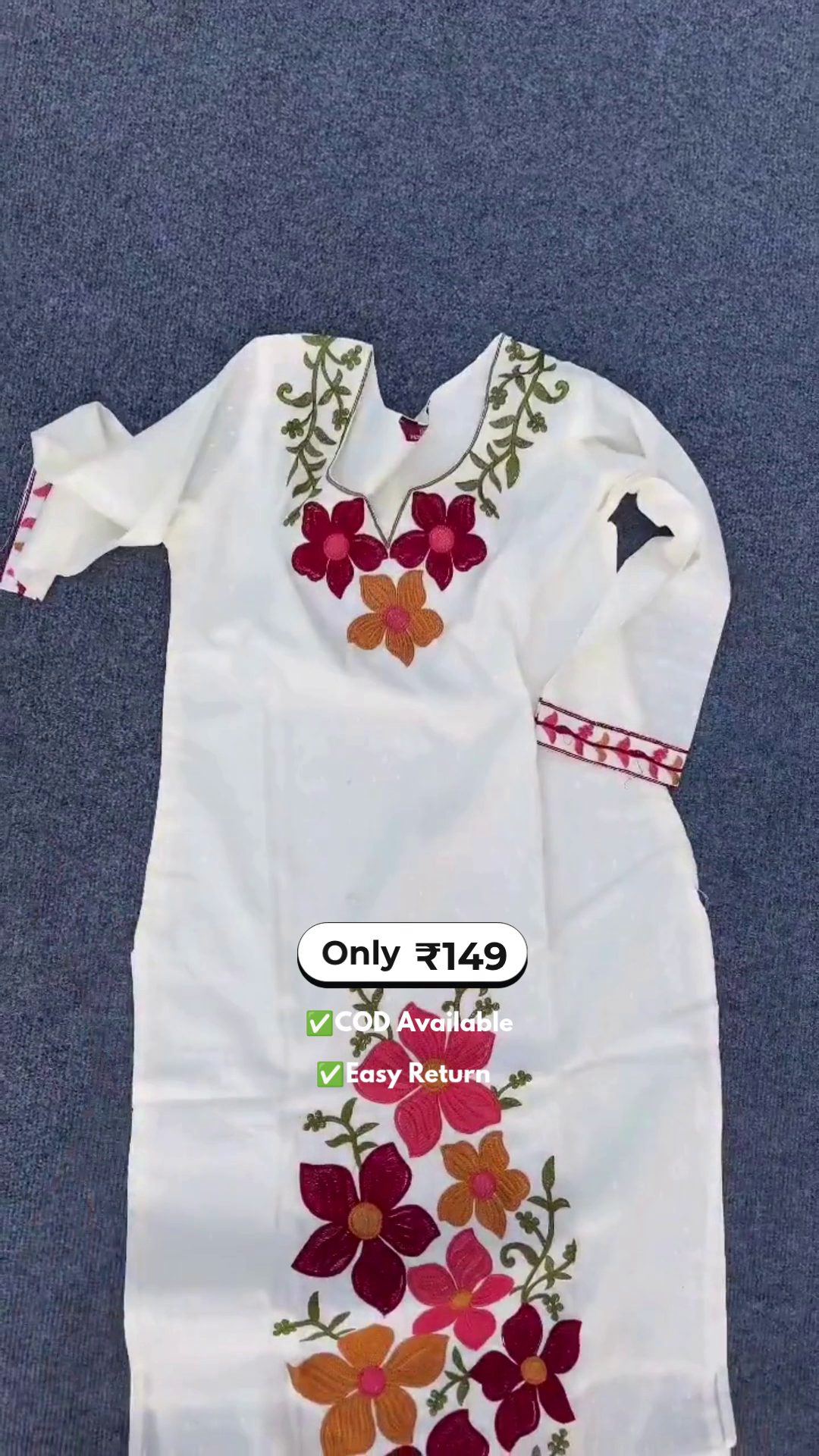 Women's Long Kurti with Palazzo Set