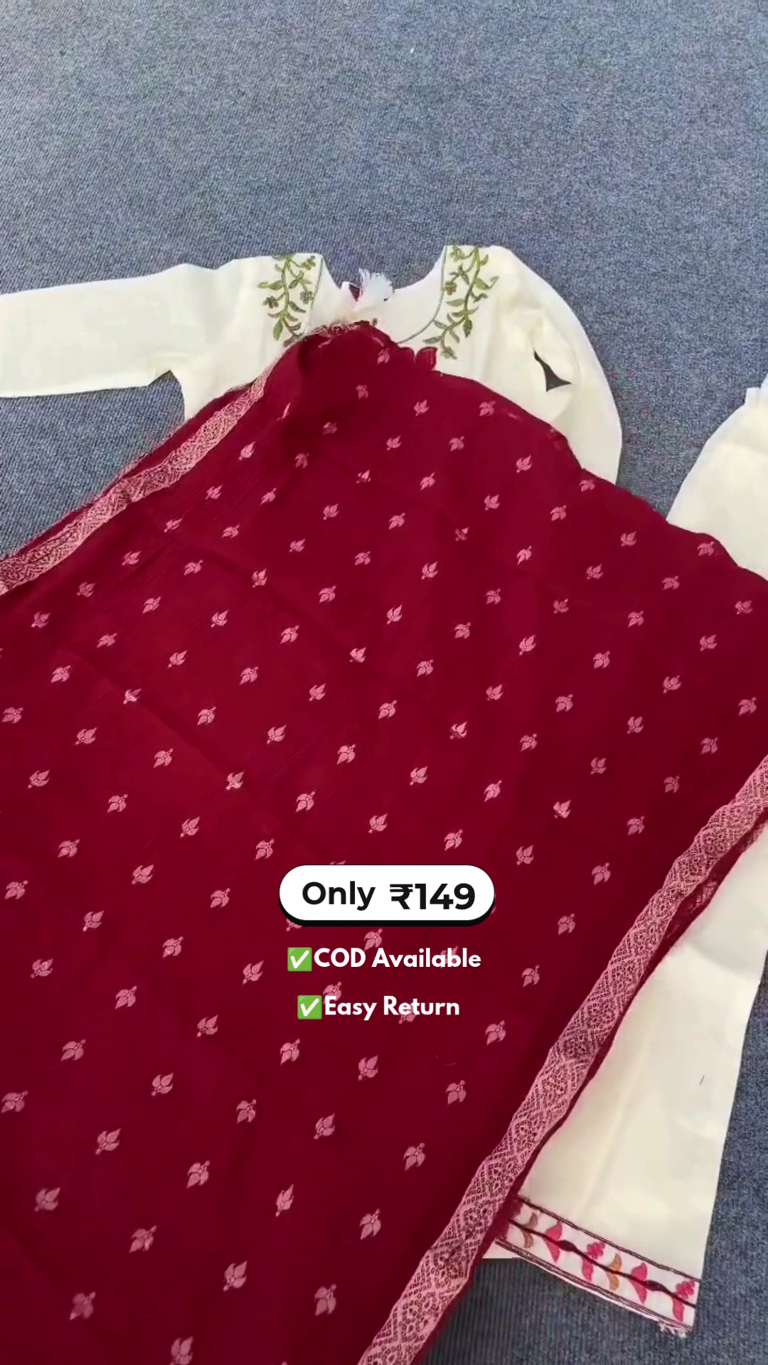 Women's Long Kurti with Palazzo Set - Image 3