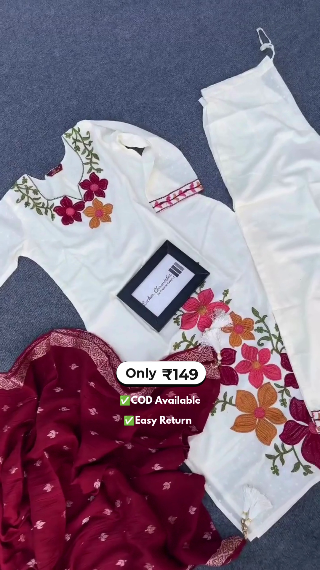 Women's Long Kurti with Palazzo Set - Image 2