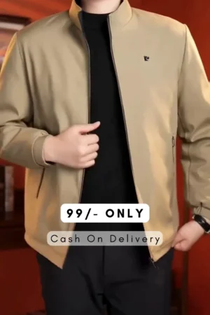 Zip-Front Jacket with Insert Pockets